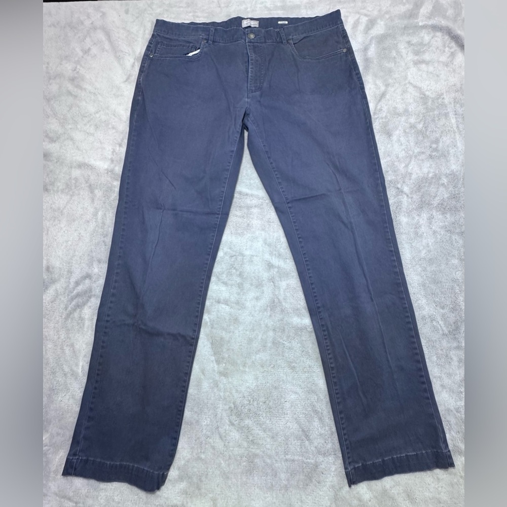 EUC Hickey Freeman Golf Pants Trousers‎ Men’s 40x32 5 Pocket Preppy Navy Blue